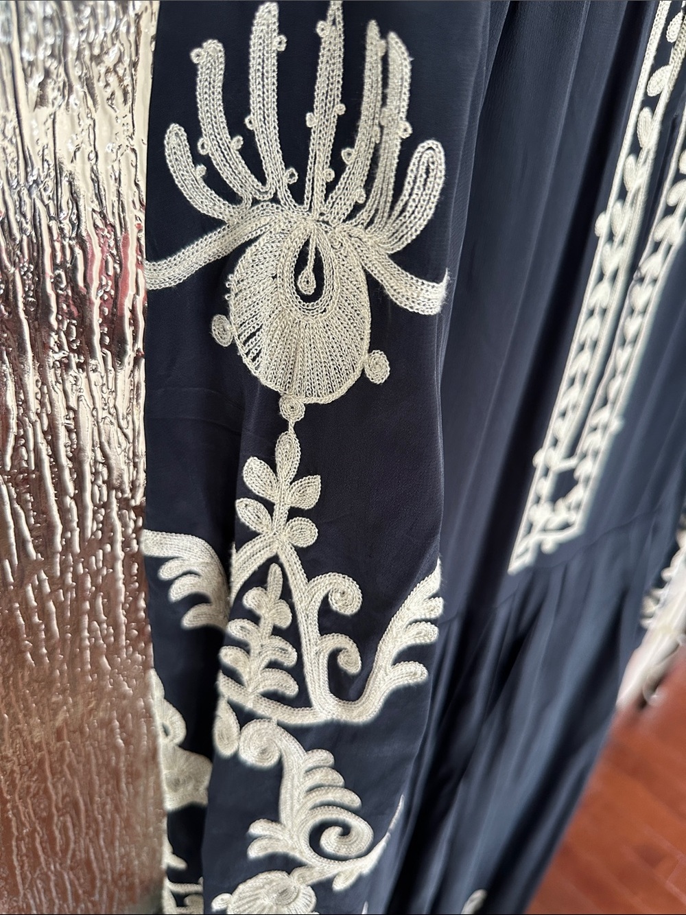 Isabel Marant Etoile Feliana Dress
Embroidered Black Maxi with Cream Accent Sz 6 - Picture 15 of 17